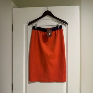 NWT Double Zero Vibrant Orange Pencil Skirt